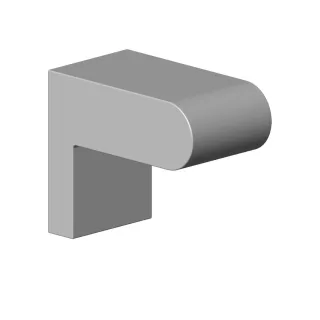 Dornbracht Halter für Wannengriff Ersatzteile 081767500 40 x 60 x 73 mm Platin gebürstet 081767500-06