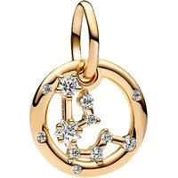 Pandora Charm Sternzeichen SHINE-762717C01, Vergoldet, Sternzeichen, Wassermann, Zirkonia