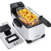 Aigostar Fritteuse Semi-professionelle Fritteuse, Edelstahl, 2200W, 3L