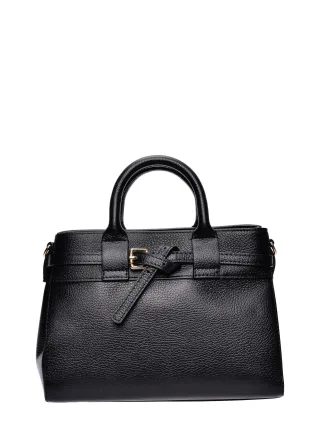 Isabella Rhea Schwarz Rindsledertasche