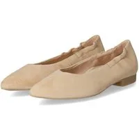 Paul Green Paul Green 1224-029 Damen Rauleder beige Ballerina