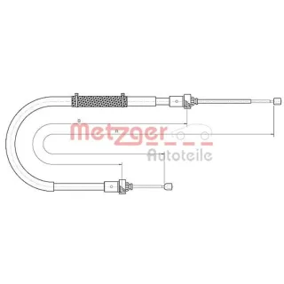 Metzger Handbremsseil hinten Dacia Duster 10.6895