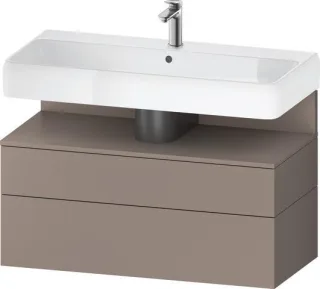 Duravit Qatego Waschtischunterbau wandhängend Basalt Matt 990x470x590 mm - QA4395043430010 QA4395043430010