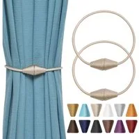 Agger Raffhalter Magnetische Vorhang Raffhalter 2 Stück, Vorhang Raffhalter Schnallen, (2-tlg), Holdbacks Halter Haken Clip für Zuhause Schlafzimmer Büro