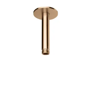 Herzbach Design iX PVD Deckenarm 21.964810.1.39 Copper Steel, für Regenbrause, 100mm, mit Rosette d= 70mm