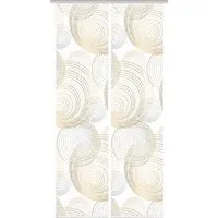 HOME WOHNIDEEN Schiebegardine 84111 SPIRO Schiebegardine recyceltes Polyester, Bambusoptik, 245x60 (2 St), Paneelwagen, transparent, Polyester (recycelt) Polyester