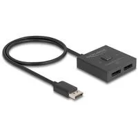 DisplayPort Switch 2 > 1 bidirektional 8K schwarz, 50cm