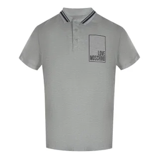 Love Moschino - Poloshirt für Herren, Baumwolle (Grau)