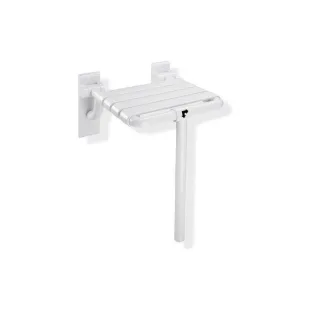 Hewi 801 Klappsitz 801.51.202S33 345 x 408 mm, rubinrot, mit Bodenstütze