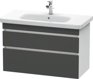 Duravit DuraStyle Waschtischunterbau wandhängend Graphit & Weiß Matt 930x448x610 mm - DS648204918 DS648204918