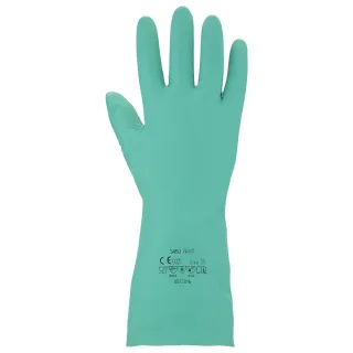 Asatex Chemikalienschutzhandschuhe aus Nitril, Größe 10 , Größe:10