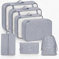 Forrlite Wäschetonne Kofferorganizer 7-teiliges Set, Packing Cubes, Reise Packtaschen (Kofferorganizer Koffer Organizer Set 7-teiliges, Packing Cubes, Reise Packtaschen)