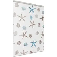 Aquabad® Duschrollo Vaskaflex Badewannenrollo Breite 100 cm, Muster: Ocean, Breite: 100cm