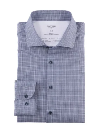 OLYMP - Businesshemd : Body Fit blau - Gr. - 43