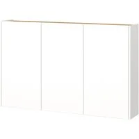 Lomadox Schuhschrank LAPUA-01 Schuhkommode Flurschrank, weiß mit Eiche, grifflos