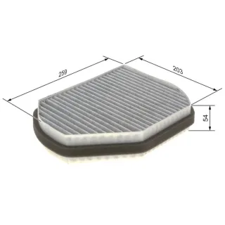 Bosch Aktivkohle-Innenraumfilter Chrysler Mercedes