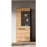Home affaire Vitrine REHAT, TOPSELLER!, Höhe 190 cm, 2 Türen, 4 Einlegeböden, 2 Glasböden (1-St) Vitrinenschrank, Schrank, Glasvitrine, Wohnzimmervitrine