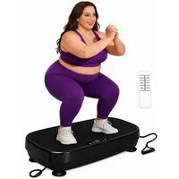 Nettlife Vibrationsplatte 9 Trainingsprogramme 199 Intensitätsstufen, 200 W, Vibration Plate Bluetooth Fitnessgeräte Zuhause Max. Belastung 200 KG