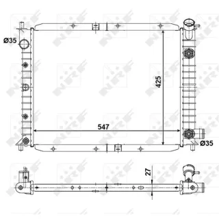 NRF Motork?hler gel?tet 56028