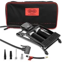 HEYNER Luftpumpe Luftpumpe Fußpumpe Pedal Max Digital PRO + Tasche digitales Manometer (1-tlg)