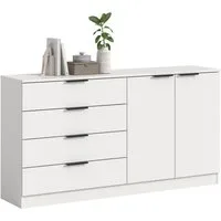 Home affaire Sideboard SKARDE, Breite 148 cm, 4 Schubkästen, 2 Türen, viel Stauraum (in verschiedenen Farben und Breiten erhältlich, individuell einsetzbar), Kommode, Anrichte, Schubkastenkommode, Schuhschrank, Schrank