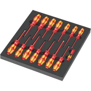 Wera 9711 Schaumstoffeinlage VDE Schraubendreher Set 1, 16-teilig - 05150102001