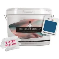 A.S. Création Wand- und Deckenfarbe THE COLOR KITCHEN, seidenmatt, für Wohnzimmer Schlafzimmer Flur Küche, Blautöne