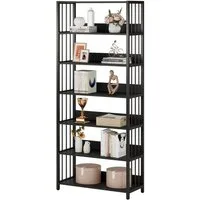 Tribesigns Bücherregal Standregal, Leiterregal mit 6 Ebenen für Wohnzimmer, einfacher Aufbau, Freistehendes Regal für Wohnzimmer, Schlafzimmer und Heimbüro