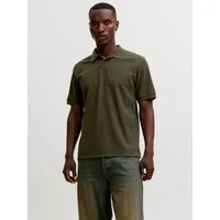 Jack & Jones Poloshirt JJEAUSTIN POLO SS NOOS Materialmix, regular fit