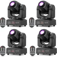 ZonQoonz Discolicht 120W Gobo Moving Head Licht, Fernbedienung & DMX für Disco DJ Party
