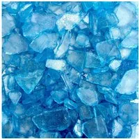 Eurosand Streudeko SEEGLAS, Mosaik, Glasscherben gerundet 20-50mm. 1kg.