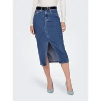 ONLY Jeansrock ONLSIRI FRONT SLIT SKIRT DNM GUA NOOS