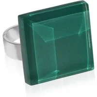 ALEXASCHA Fingerring Statement Ring mit Stein 20mm • größenverstellbar