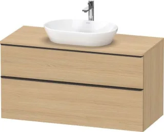 Duravit D-Neo Konsolenwaschtischunterbau wandhängend Natur Eiche Matt 1200x550x664 mm - DE49690BD300 DE49690BD300000