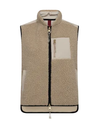 MOS MOSH - MMRowe Eli Teddy Vest feather gray - Gr. - L
