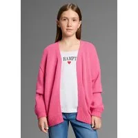 Bruno Banani Strickjacke Cardigan, Strickjacke in offener weiter Form Für TEENS. Lockerer, weicher Strick