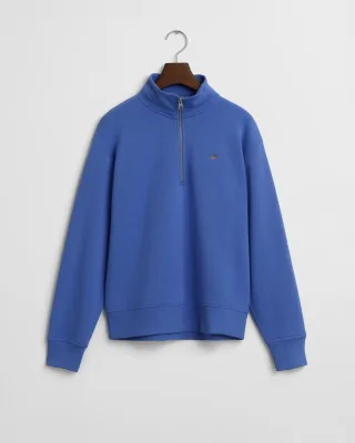 GANT - Shield Sweatshirt mit Reißverschlusskragen perfect blue - Gr. - L