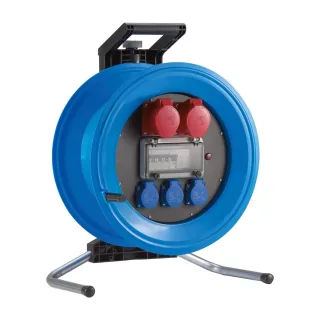 HEDI Kunststoff-Kabeltrommel Professional Plus Ø 450 mm, 16A-Ausführung, leer - K4003020I