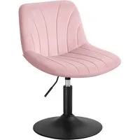 VASAGLE Barhocker Barstuhl, Küchenhocker, höhenverstellbar, um 360° drehbar (1 St), 46,5 x 43 x (65,5-77,5) cm (T x B x H), für Esszimmer, Küche