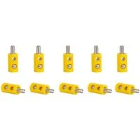 Viessmann Modelleisenbahn-Stecker Viessmann 6870 Querlochstecker Bananenstecker gelb, 10 Stück