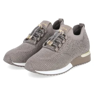 La Strada Sneaker  Taupe - Gr. 36 -  Textil