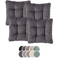 XDREAM Stuhlkissen Sitzkissen Set (2er & 4er) für Stühle und Bänke, robuste Polsterauflage für indoor und outdoor, 38x38x6 cm