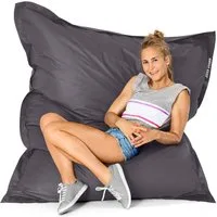 Green Bean Sitzsack XL Riesen - Sitzsack Square 120x160cm (Riesensitzsack), 120x160cm Kinder & Erwachsene Bean Bag EPS Perlen Füllung
