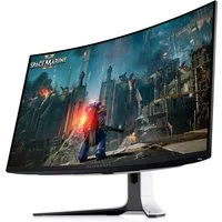 Dell Alienware AW3225QF, Gamingmonitor Curved-Gaming-OLED-Monitor (80 cm/32 ", 3840 x 2160 px, 4K Ultra HD, 0,03 ms Reaktionszeit, 240 Hz, OLED, OLED Curved 1700R 240 Hz 0,03 ms G-Sync HDR True Black 400)