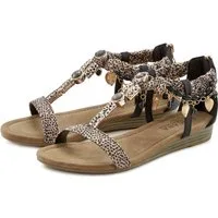 LASCANA offener Schuh, Sandale Sandalette, Sommerschuh im Festival-Look VEGAN