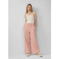 QS Chinos Hose Baumwoll-Streifenhose mit weitem Bein, QS x Sarah & Tini