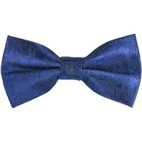 Paul Malone Fliege Herren Schleife modern elegant festlich blau floral Hochzeit Fliege-V8 (mit Karton), royal blau