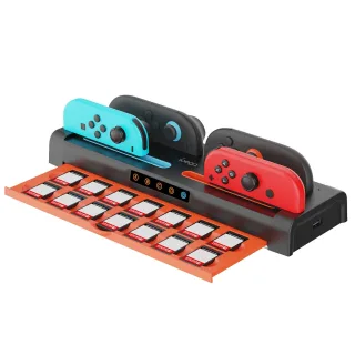 IPEGA Switch2 Controller 4-in-1 Charging Dock for NS/OLED Controllers Can Storage 14 Game Cards PG-SW2252