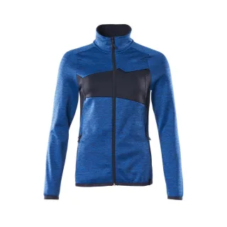 MASCOT Damen Fleecepullover mit Reißverschluss ACCELERATE Azurblau / Schwarzblau 4XL - 18153-316-91010-4XL