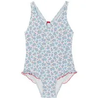 vertbaudet Badeanzug Badeanzug Retro-Look mit Blumen Mädchen
